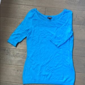 Blue light weight sweater.